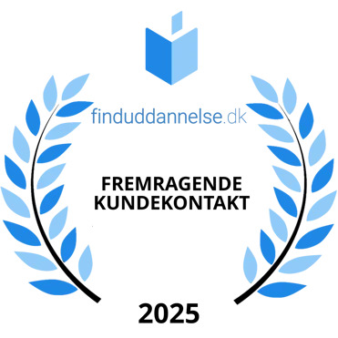 Finduddannelse.dk anerkender jeres fremragende kundekontakt i 2025